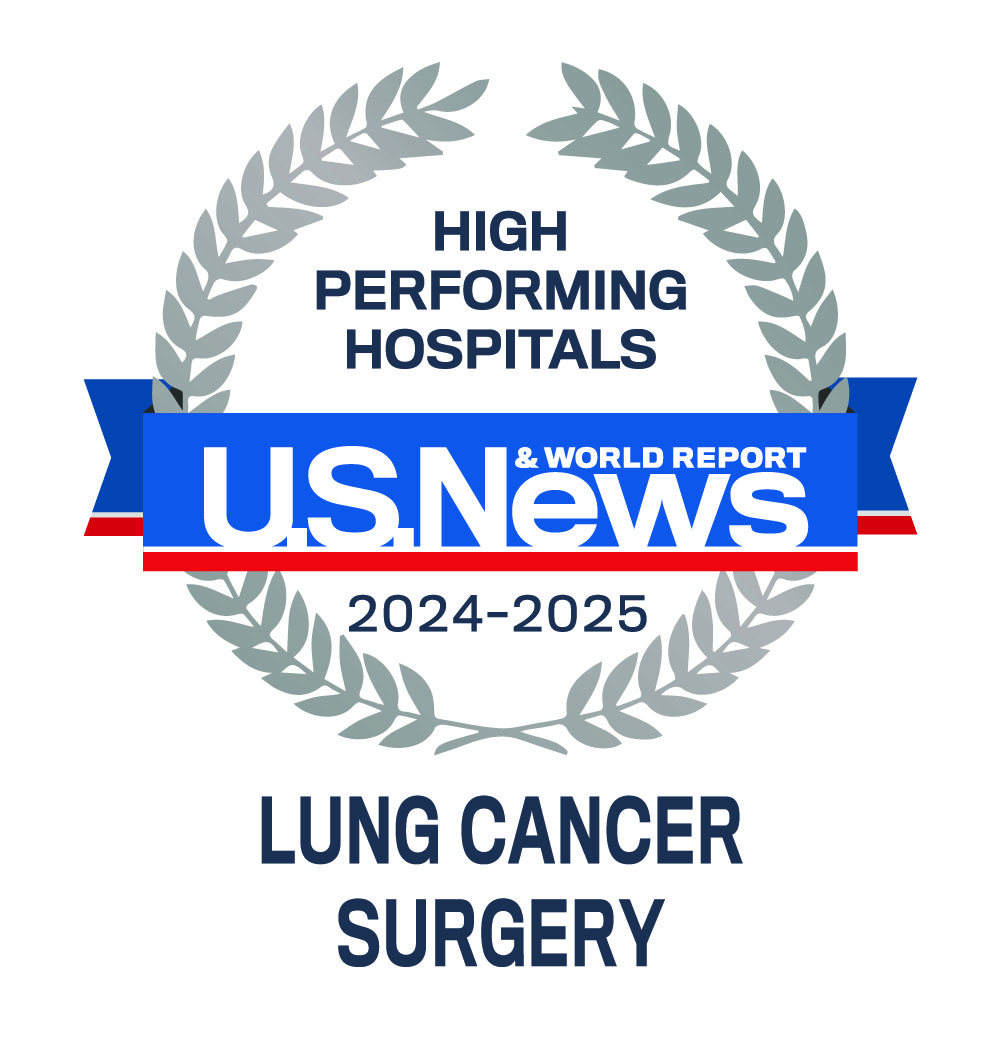 Lung Cancer Surgery - 2024-2025 Best Performing Hospitals - U.S. News Emblem